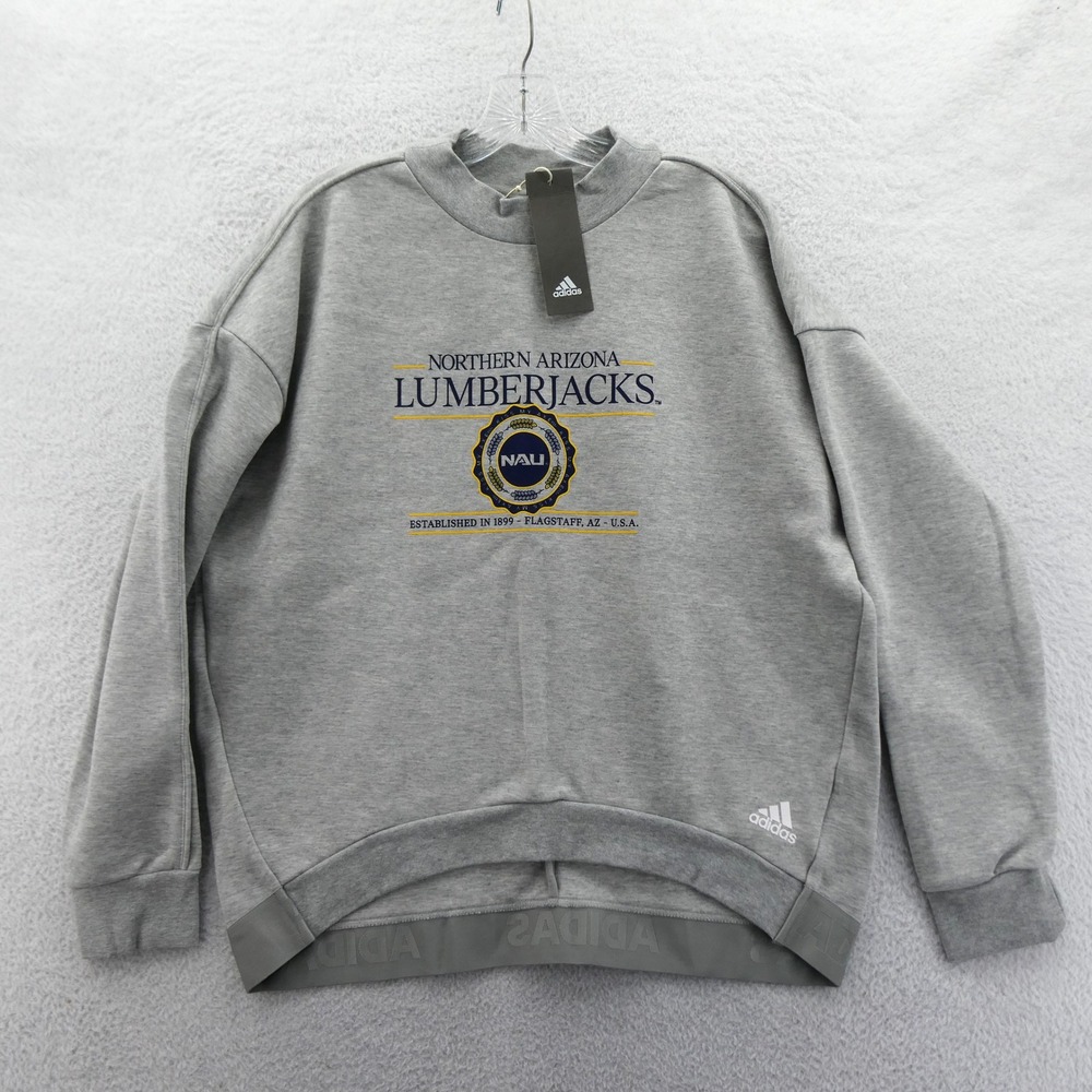 Adidas Sweatshirt Womens Medium Northern Arizona Lumberjacks Gray NAU Pullover